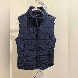 Navy Quilted Puffer Vest